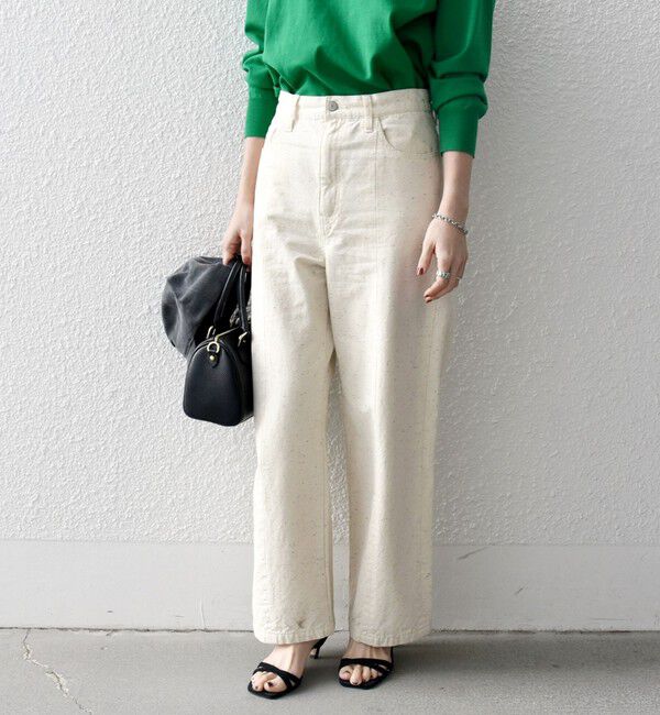 SHIPS any「SHIPS any:〈洗濯機可能〉ネップ ストレート ワイド パンツ［SHIPS any DENIM］」|その他|