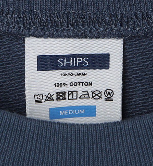 SHIPS「【WEB限定】SHIPS: ワンポイント ロゴ オープンエンド テリー ボールウォッシュ スウェット」|スウェット・ジャージ|