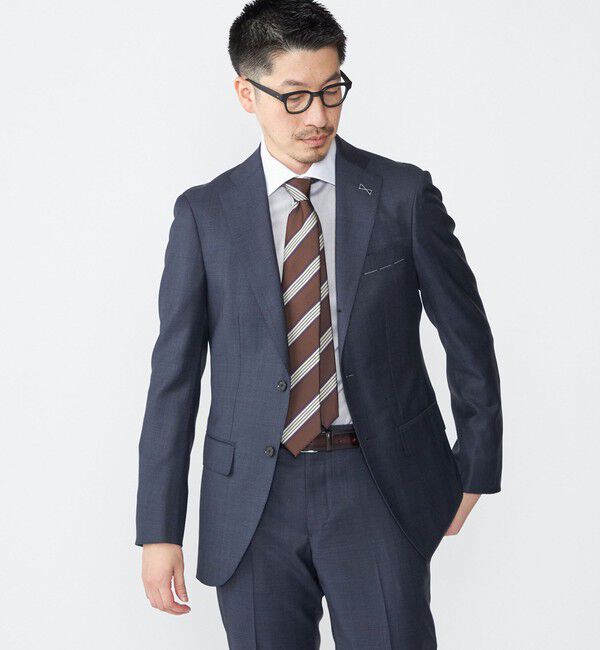 SHIPS「SHIPS: LORO PIANA グレンチェック スーツ」|スーツ|ネイビー