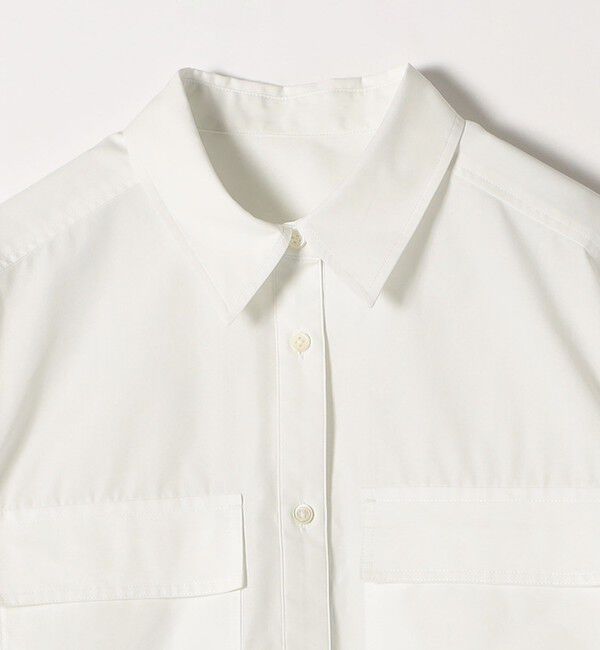 quaranciel「quaranciel:〈洗濯機可能〉REPREVE スキッパー ポケット チュニック シャツ」|シャツ・ブラウス|