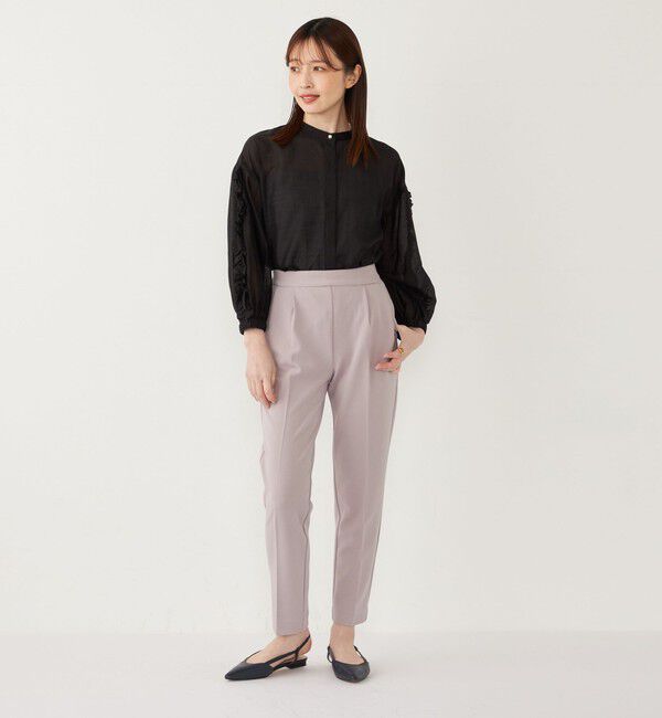 SHIPS Colors 「SHIPS Colors:〈手洗い可能〉ブライト シアー ローン フリルスリーブ シャツ◇」|シャツ・ブラウス|