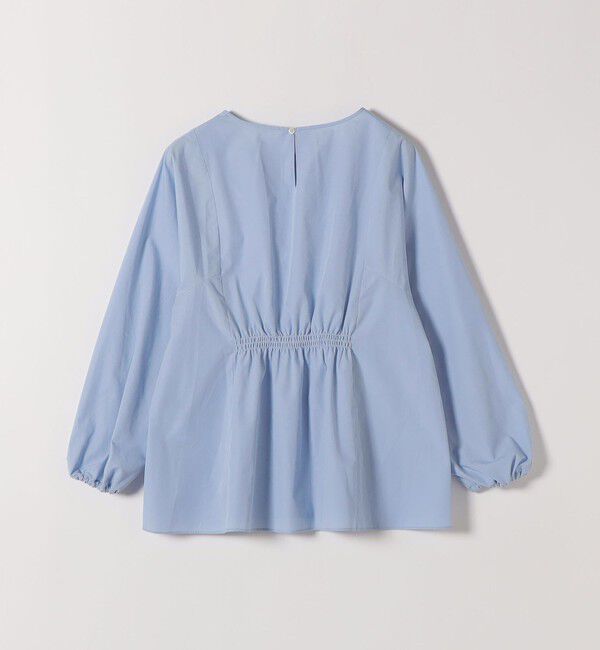 SHIPS any「《一部追加予約》SHIPS any:〈洗濯機可能〉REPREVE ギャザー パフシャツ ブラウス」|シャツ・ブラウス|