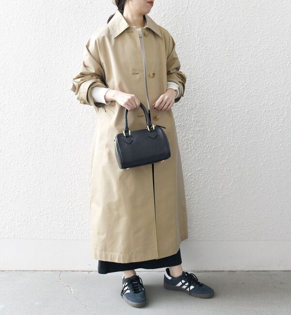 SHIPS any「SHIPS any:〈手洗い可能〉シャンブレー バルマカーン ロング コート」|トレンチコート|