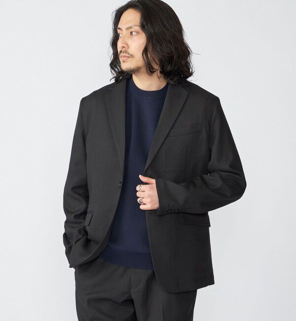 SHIPS「SHIPS:〈手洗い可能〉ホップサック テック セットアップ (ジャケット＋パンツ)」|スーツ|