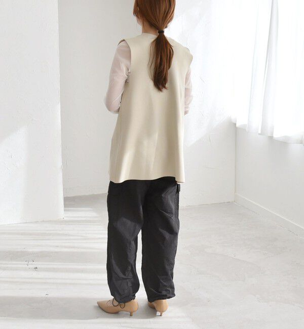 quaranciel「quaranciel:〈洗濯機可能〉ライト カーゴ ナイロン イージー パンツ」|カーゴ|