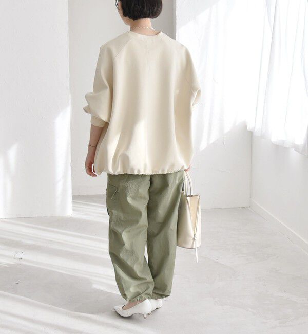 quaranciel「quaranciel:〈洗濯機可能〉ライト カーゴ ナイロン イージー パンツ」|カーゴ|