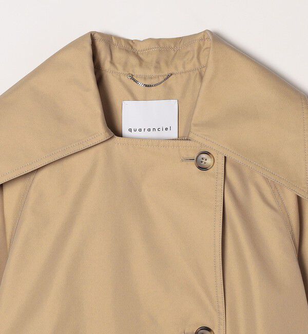 quaranciel「quaranciel:〈手洗い可能〉シャンブレー オーバー ステンカラー コート」|ステンカラーコート|