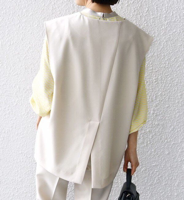 SHIPS for women「〈手洗い可能〉プルオーバー ベスト（セットアップ対応）」|ベスト・ジレ|