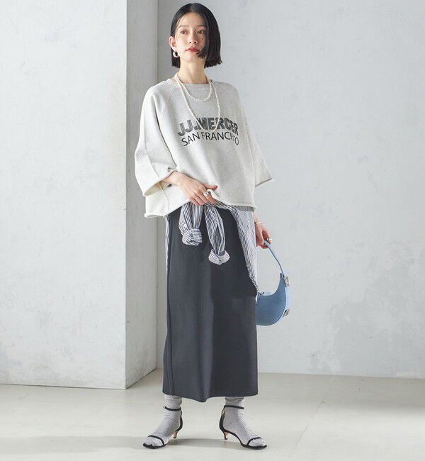 SHIPS for women「【SHIPS別注】〈洗濯機可能〉J.J MERCER:別注 7分袖 プリント スウェット」|スウェット・ジャージ|