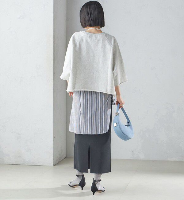 SHIPS for women「【SHIPS別注】〈洗濯機可能〉J.J MERCER:別注 7分袖 プリント スウェット」|スウェット・ジャージ|