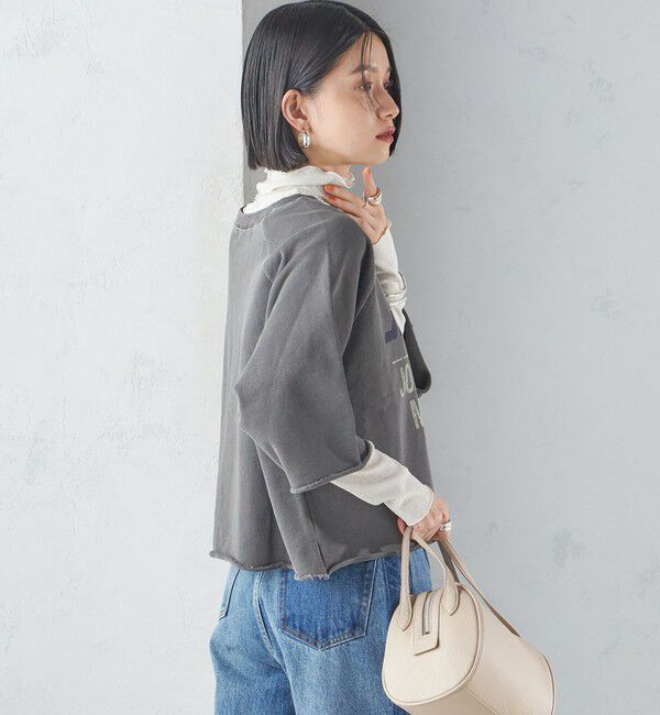 SHIPS for women「【SHIPS別注】〈洗濯機可能〉J.J MERCER:別注 7分袖 プリント スウェット」|スウェット・ジャージ|