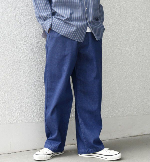 SHIPS any「SHIPS any: フリーサイズ  カラー/ネップ  デニム イージーパンツ (ユニセックス)◇」|デニム|