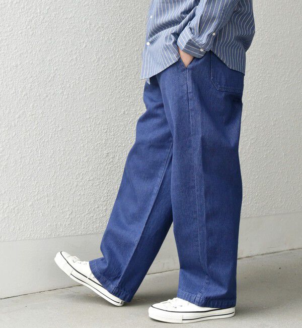 SHIPS any「SHIPS any: フリーサイズ  カラー/ネップ  デニム イージーパンツ (ユニセックス)◇」|デニム|