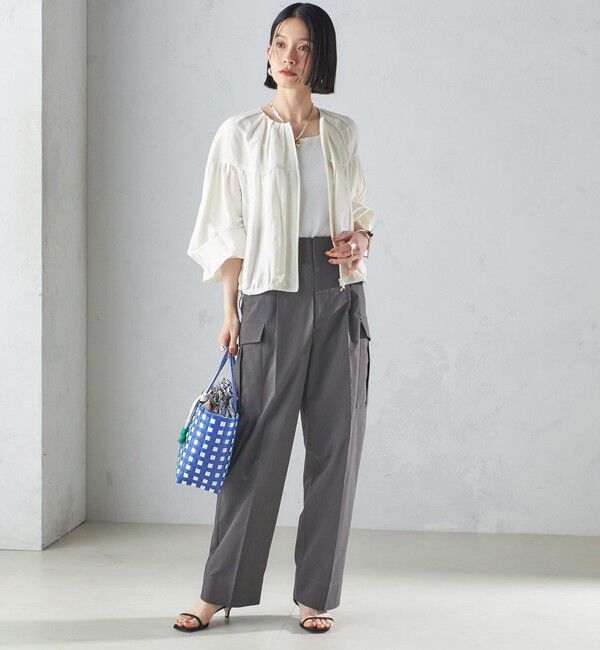 SHIPS for women「【SHIPS別注】UHURU:巾着付き バスケット バッグ S」|トートバッグ|