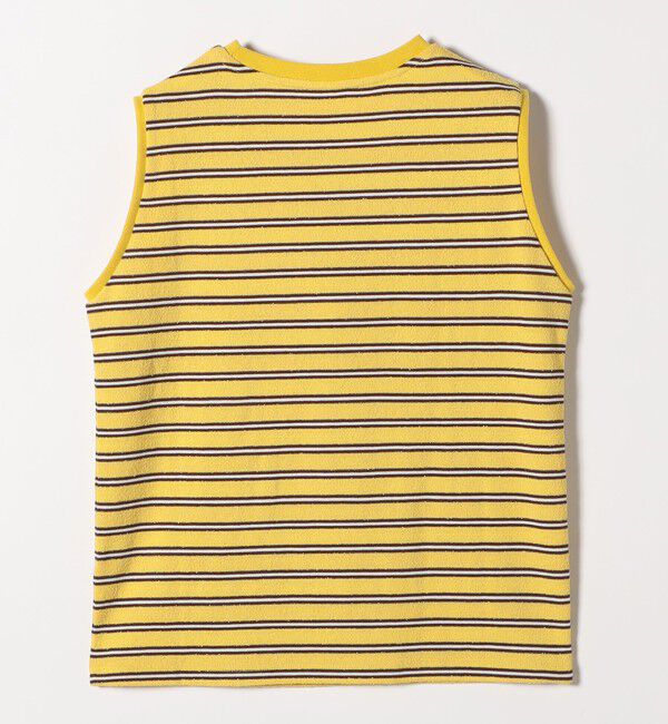 SHIPS any「SHIPS any:〈洗濯機可能〉パイル ボーダー ノースリーブ TEE」|タンクトップ|