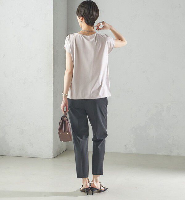 SHIPS for women「〈手洗い可能〉SORONA(R) ボートネック TEE」|Tシャツ・カットソー|