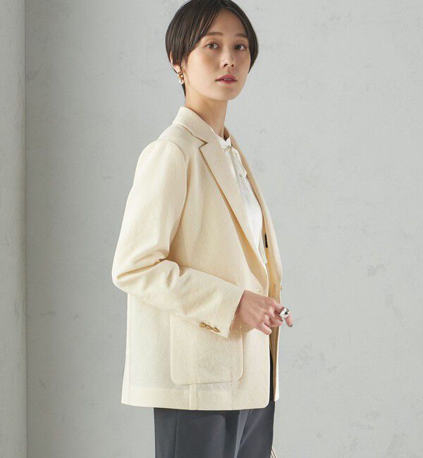 SHIPS for women「〈手洗い可能〉ストレッチ混 シングル 1ボタン テーラード ジャケット」|テーラードジャケット|