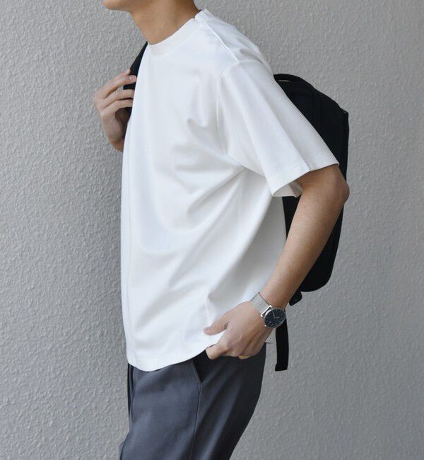 SHIPS any「SHIPS any: デザイン リブ ハイゲージ ポンチ クルーネック Tシャツ◇」|Tシャツ・カットソー|