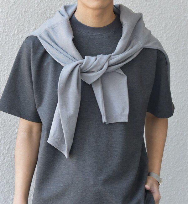 SHIPS any「SHIPS any: デザイン リブ ハイゲージ ポンチ クルーネック Tシャツ◇」|Tシャツ・カットソー|