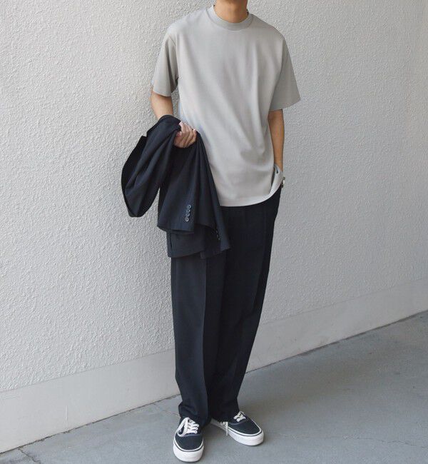 SHIPS any「SHIPS any: デザイン リブ ハイゲージ ポンチ クルーネック Tシャツ◇」|Tシャツ・カットソー|