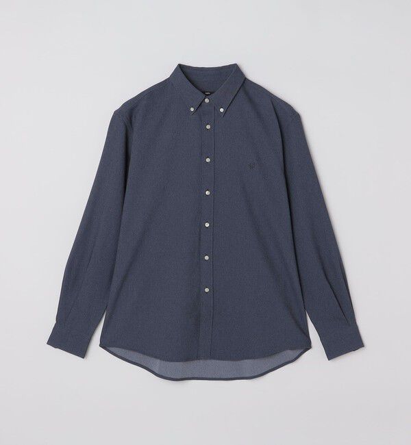 SHIPS「【WEB限定】SHIPS: ワンポイント ロゴ ライト デニムライク ツイル ボタンダウン シャツ」|シャツ・ブラウス|