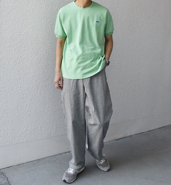 SHIPS any「【SHIPS any別注】LACOSTE: ワンポイント ロゴ ピケ クルーネック Tシャツ 25SS◇」|Tシャツ・カットソー|