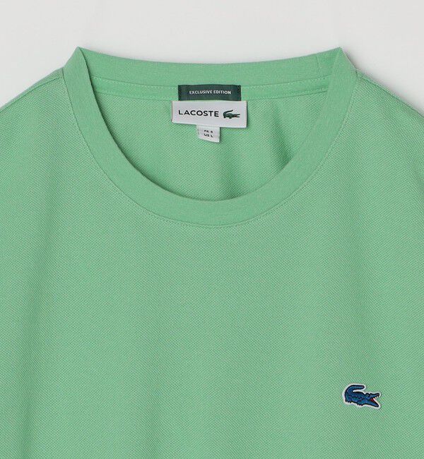 SHIPS any「【SHIPS any別注】LACOSTE: ワンポイント ロゴ ピケ クルーネック Tシャツ 25SS◇」|Tシャツ・カットソー|