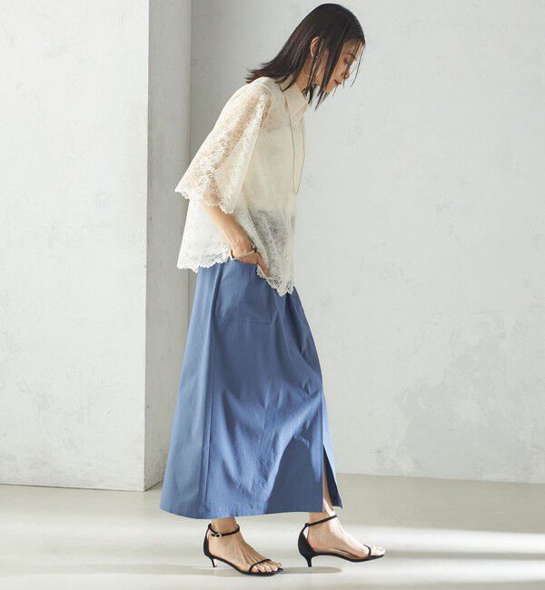 SHIPS for women「〈手洗い可能〉ラッセル レース シャツ」|シャツ・ブラウス|