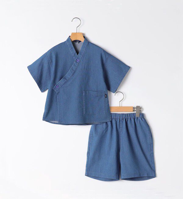 SHIPS KIDS「SHIPS KIDS:90cm / デニム 甚平」|その他|ブルー