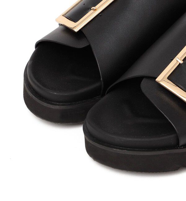 SHIPS any「SHIPS any: バックル ベルト プラットフォーム サンダル」|サンダル|