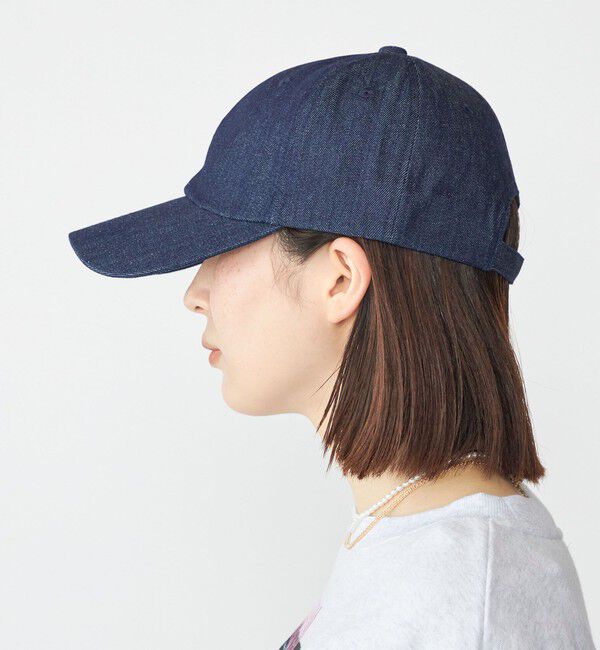 SHIPS「【WEB限定】SHIPS: ワンポイント ロゴ エンブロイダリー オーバーフィット デニム キャップ」|キャップ・キャスケット|