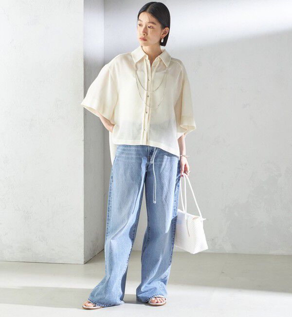 SHIPS for women「【SHIPS別注】Diminutivo:フタ付き メルカドバッグ」|かごバッグ|