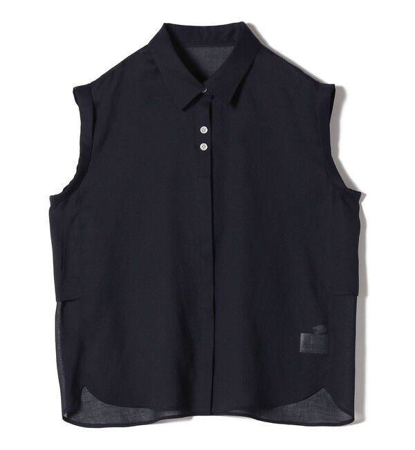 SHIPS for women「【WEB限定】〈洗濯機可能〉シアー リネンライク バック フリル ブラウス」|シャツ・ブラウス|