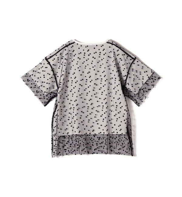 SHIPS for women「【WEB限定】スター チュール レイヤード TEE」|Tシャツ・カットソー|