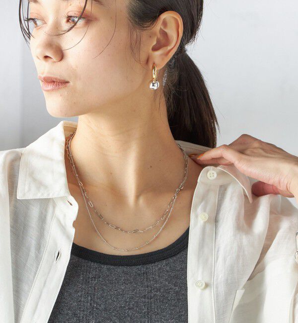 SHIPS for women「レイヤード チェーン ネックレス」|ネックレス|シルバー