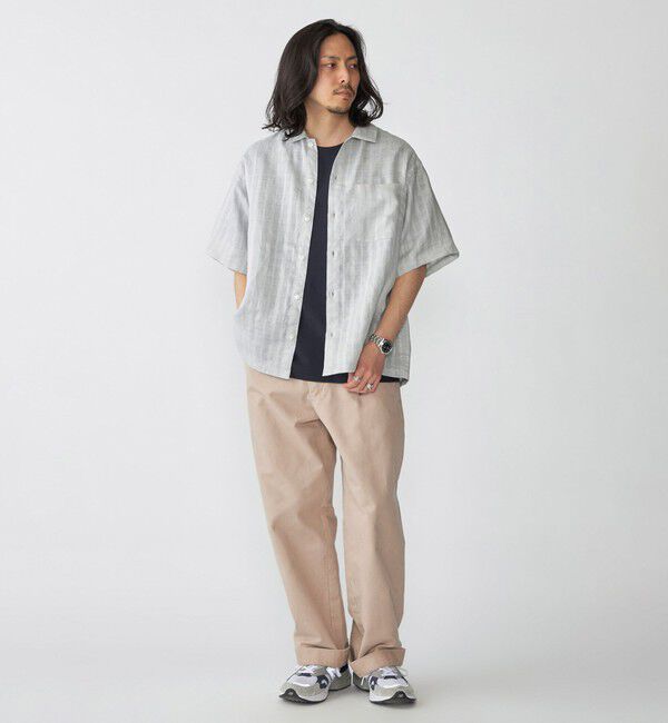 SHIPS「SHIPS: ラミー ドビー ウィークエンド ショートスリーブ シャツ」|シャツ・ブラウス|