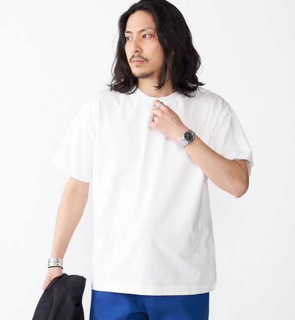 SHIPS「SHIPS: COOLMAX(R) ロールネック ソリッド Tシャツ」|Tシャツ・カットソー|