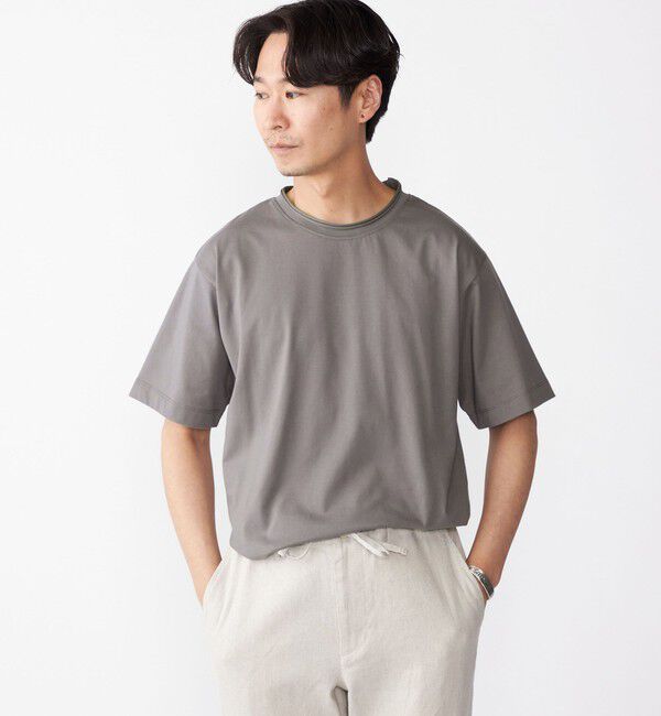 SHIPS「SHIPS: COOLMAX(R) ロールネック ソリッド Tシャツ」|Tシャツ・カットソー|