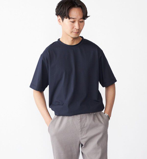 SHIPS「SHIPS: COOLMAX(R) ロールネック ソリッド Tシャツ」|Tシャツ・カットソー|