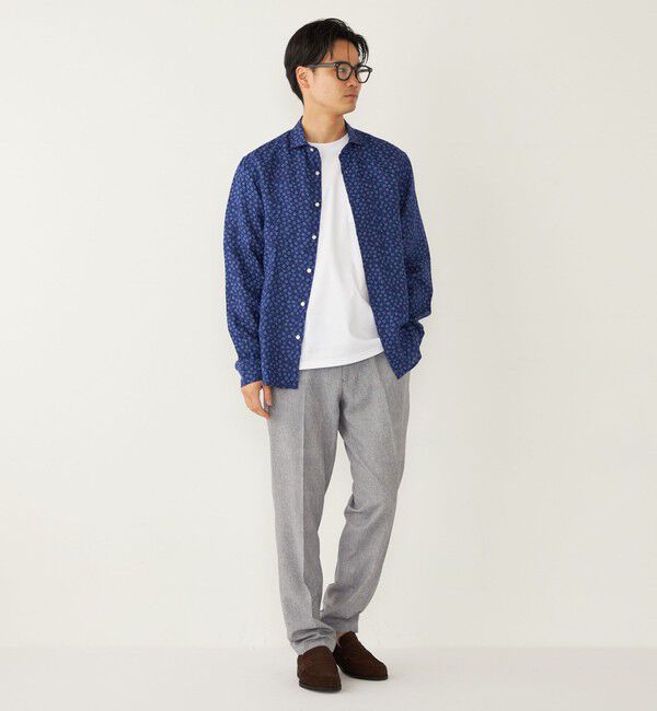 SHIPS Colors 「SHIPS Colors:リネン セミワイド ロングスリーブ シャツ」|シャツ・ブラウス|