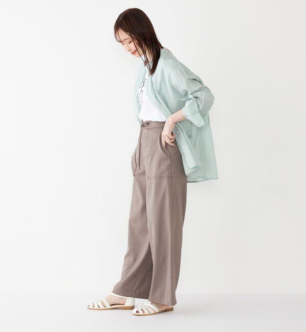 SHIPS Colors 「SHIPS Colors:〈手洗い可能〉キュプラ コットン シアー オーバー シャツ」|シャツ・ブラウス|