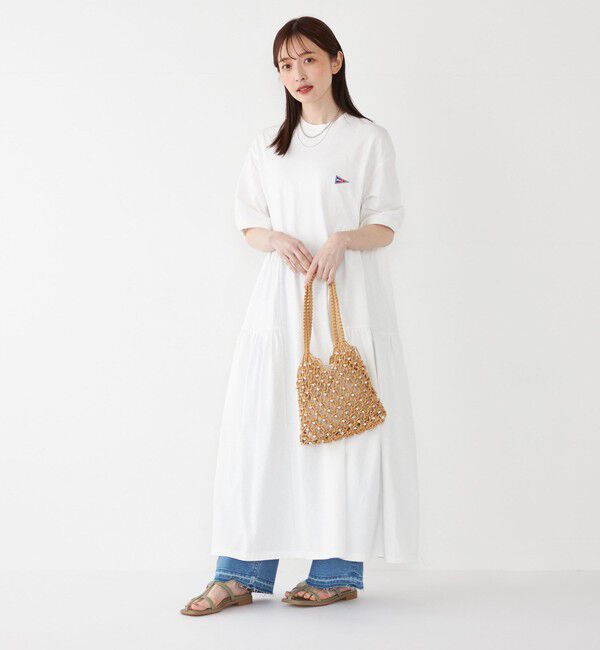 SHIPS Colors 「【SHIPS Colors別注】Allen A:〈手洗い可能〉USAコットン ティアード ワンピース◇」|ワンピース|