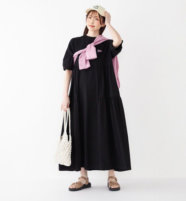 SHIPS Colors 「【SHIPS Colors別注】Allen A:〈手洗い可能〉USAコットン ティアード ワンピース◇」|ワンピース|