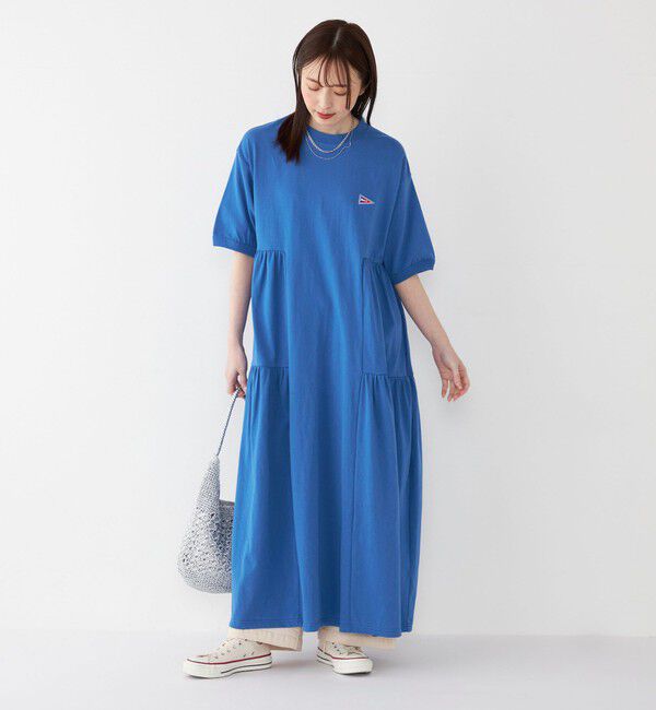 SHIPS Colors 「【SHIPS Colors別注】Allen A:〈手洗い可能〉USAコットン ティアード ワンピース◇」|ワンピース|ブルー