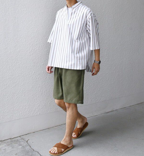 SHIPS any「SHIPS any:〈洗濯機可能〉リネンライク イージー ショーツ (セットアップ対応)◇」|その他|