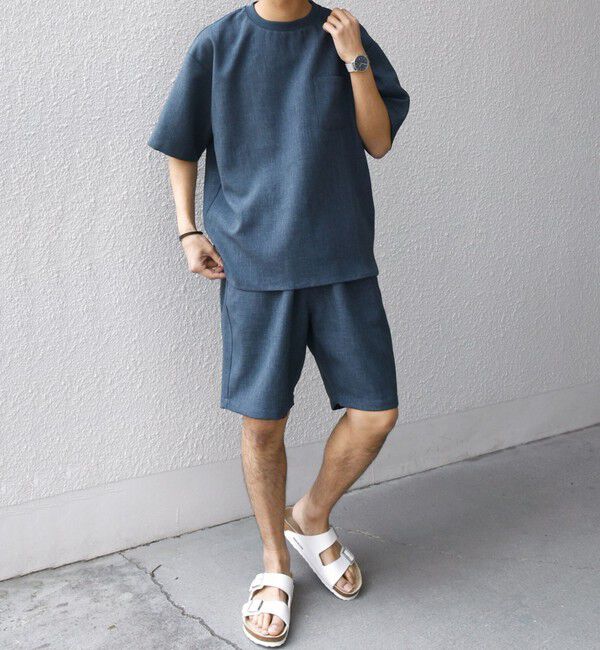 SHIPS any「SHIPS any:〈洗濯機可能〉リネンライク イージー ショーツ (セットアップ対応)◇」|その他|