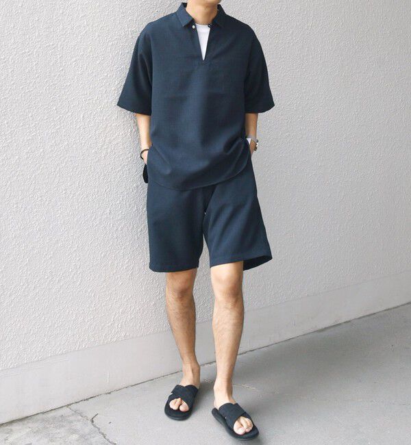 SHIPS any「SHIPS any:〈洗濯機可能〉リネンライク イージー ショーツ (セットアップ対応)◇」|その他|