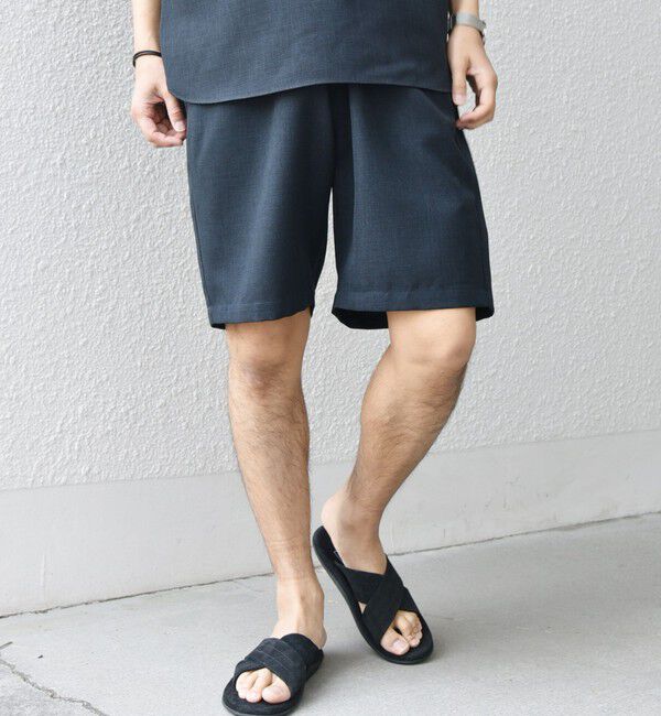 SHIPS any「SHIPS any:〈洗濯機可能〉リネンライク イージー ショーツ (セットアップ対応)◇」|その他|