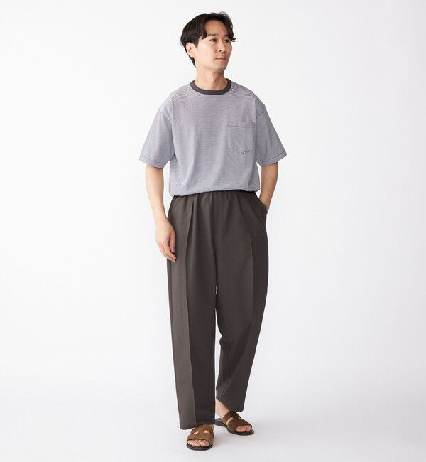 SHIPS「SHIPS: COOLMAX(R) シアサッカー ピンタック ワイド パンツ」|その他|