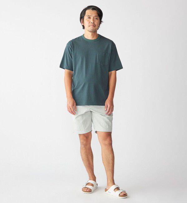 SHIPS「SHIPS: マイクロ ボーダー リンガー Tシャツ」|Tシャツ・カットソー|